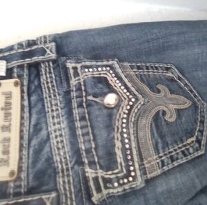 Rock Revival Women's Denim Jeans with Embellished Pocket 27